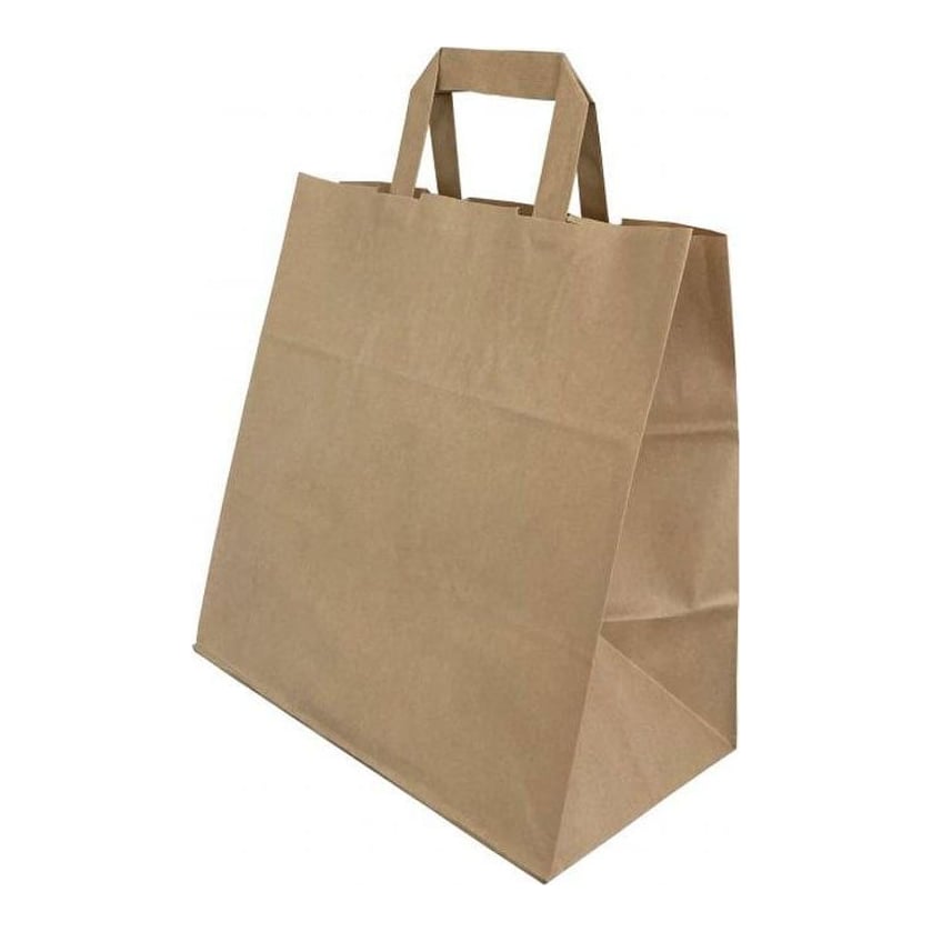 Punga Hartie Snack Food 26 X17 X 25CM Maro/Maro Papiroti