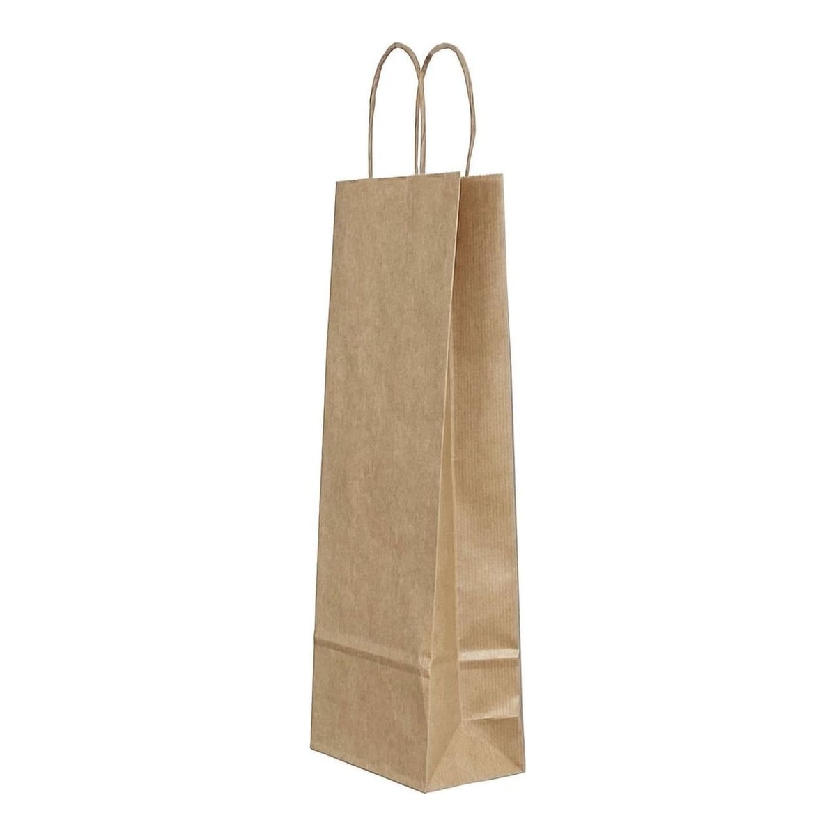 Punga Hartie Sticle Maner Rasucit 14 X 8 X 39 Cm Maro Dungi/Maro Papiroti