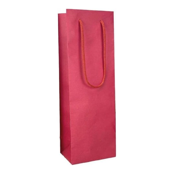 Pungi Cadou Sticla Rosu Kraft 120 X 90 X 390 Mm Rotolux