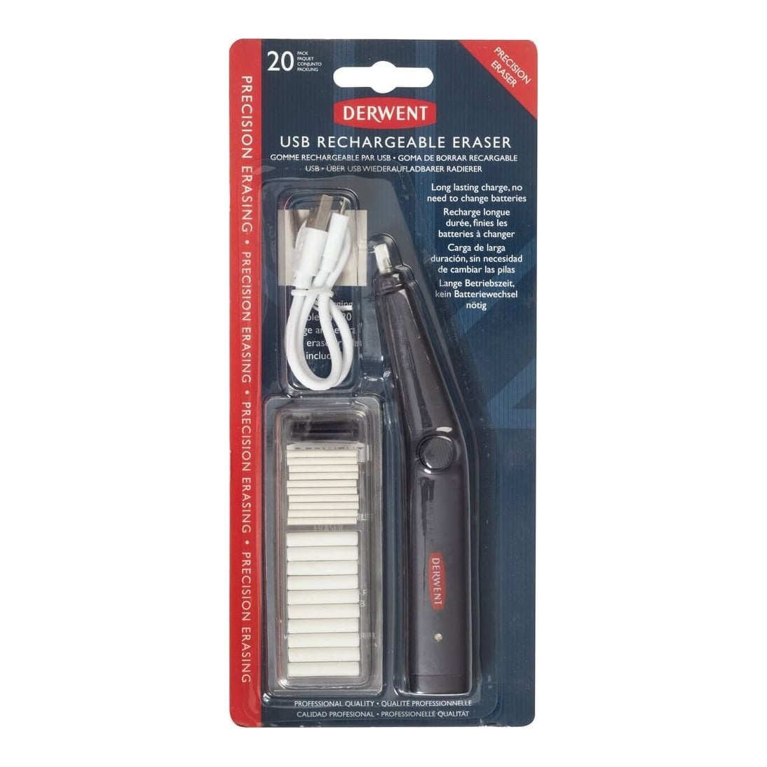 Radiera Electrica Reincarcabila Derwent Professional