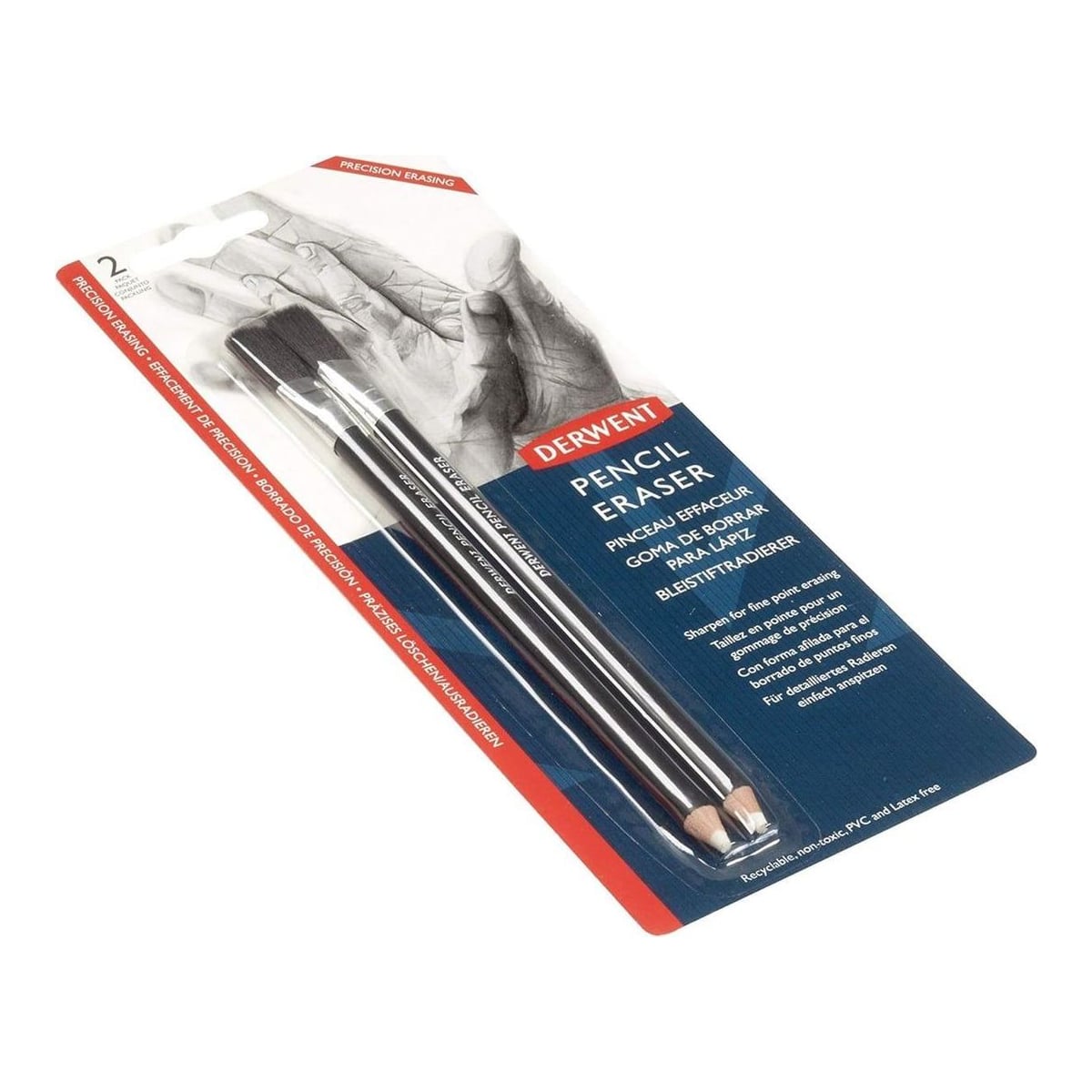 Radiera Tip Creion Pensula Inclusa 2/Set Professional Derwent