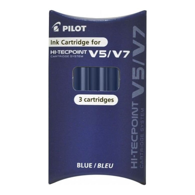 Rezerva Roller V5/V7 Albastra Hi-tecpoint 3/Set Pilot