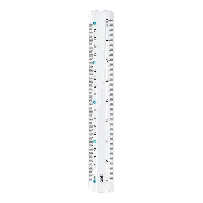 Rigla 20CM Transparenta Deli