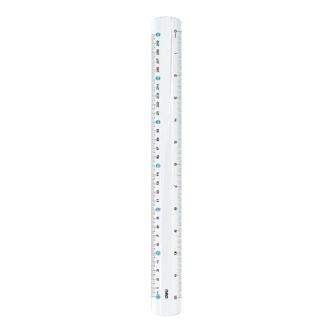 Rigla 30 Cm Transparenta Deli