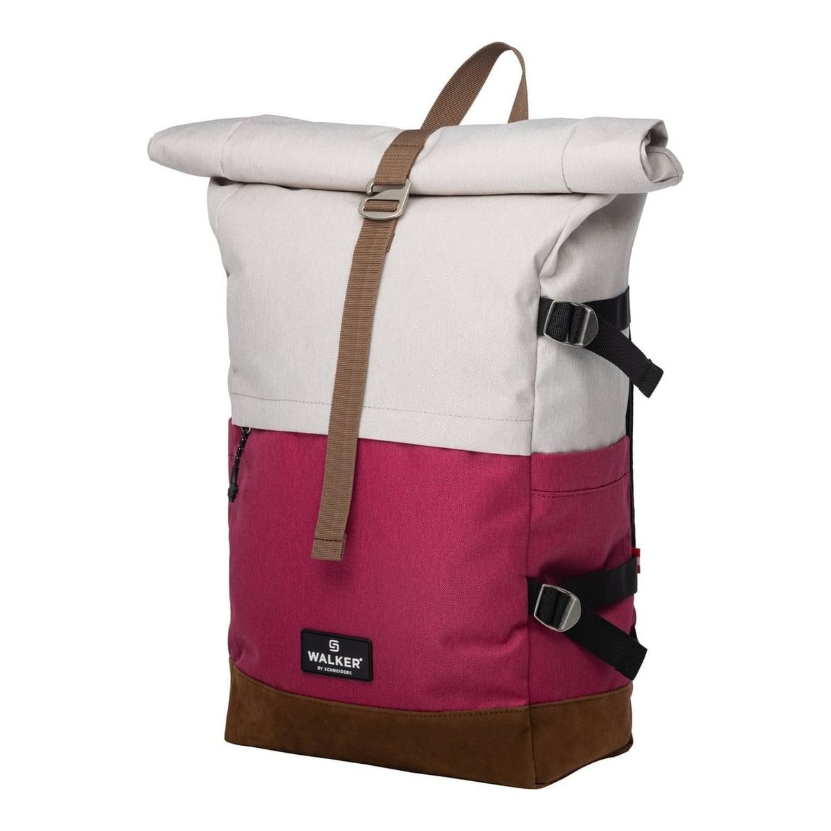 Schneiders Rucsac Rollup Bicolor Crem Popcorn-roz Magenta Walker
