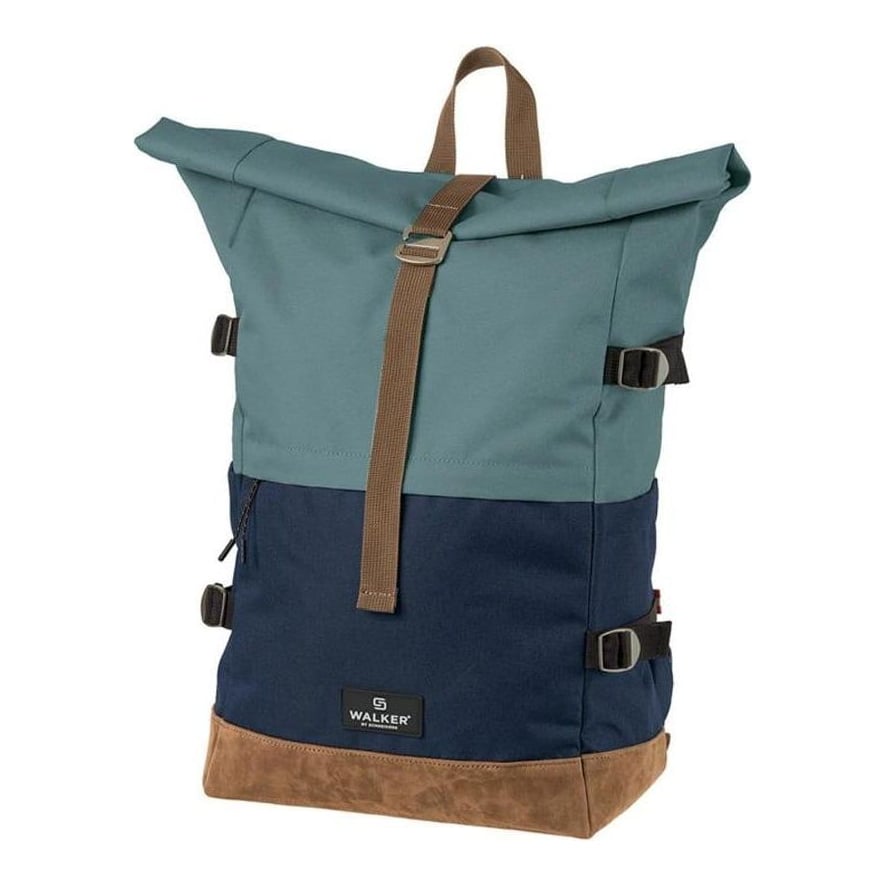 Schneiders Rucsac Rollup Bicolor Gri Petrol-bleumarin Walker