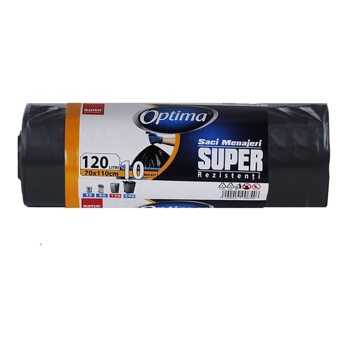 Saci Menajeri 120L 10/Rola Negri Optima Sano