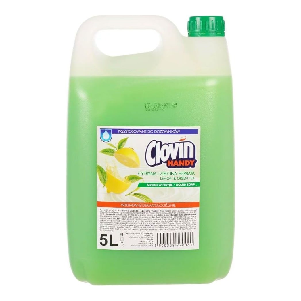 Sapun Lichid 5L Ceai Verde Si Lamaie Clovin