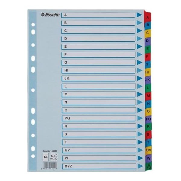 Separatoare Index Carton A-z Mylar Esselte