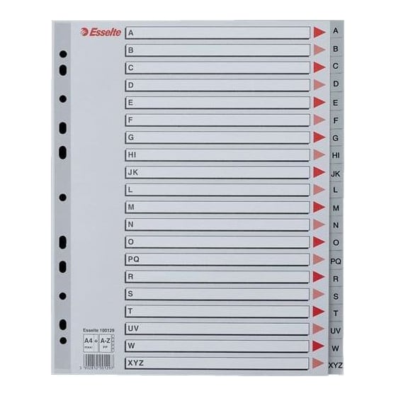 Separatoare Index Plastic A-z Maxi Esselte