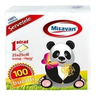 Servetele De Masa Albe 25X25CM 100/Set