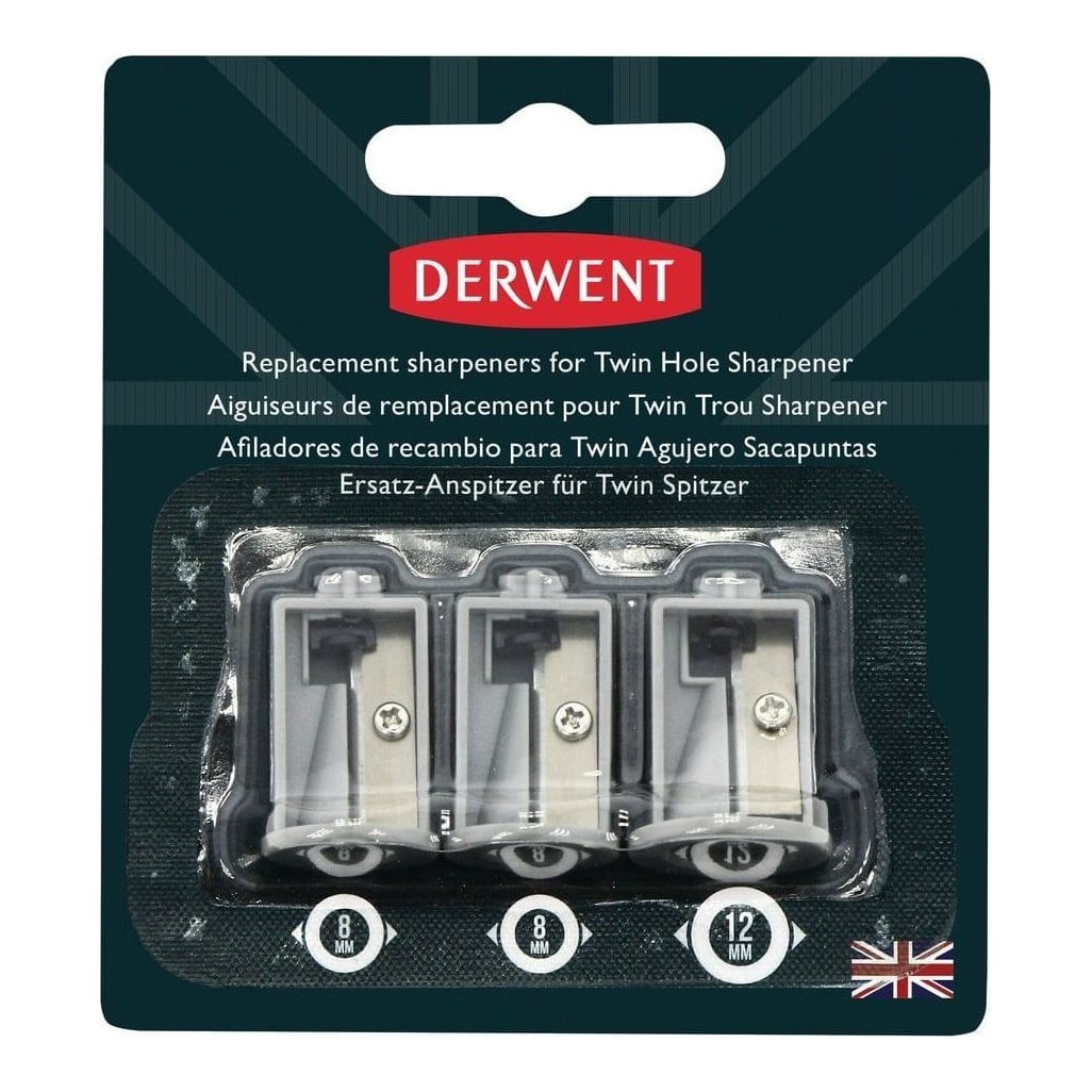 Set 3 Ascutitori Rezerva Pt 2302332 (2 STANDARD+1 Jumbo) Professional Derwent