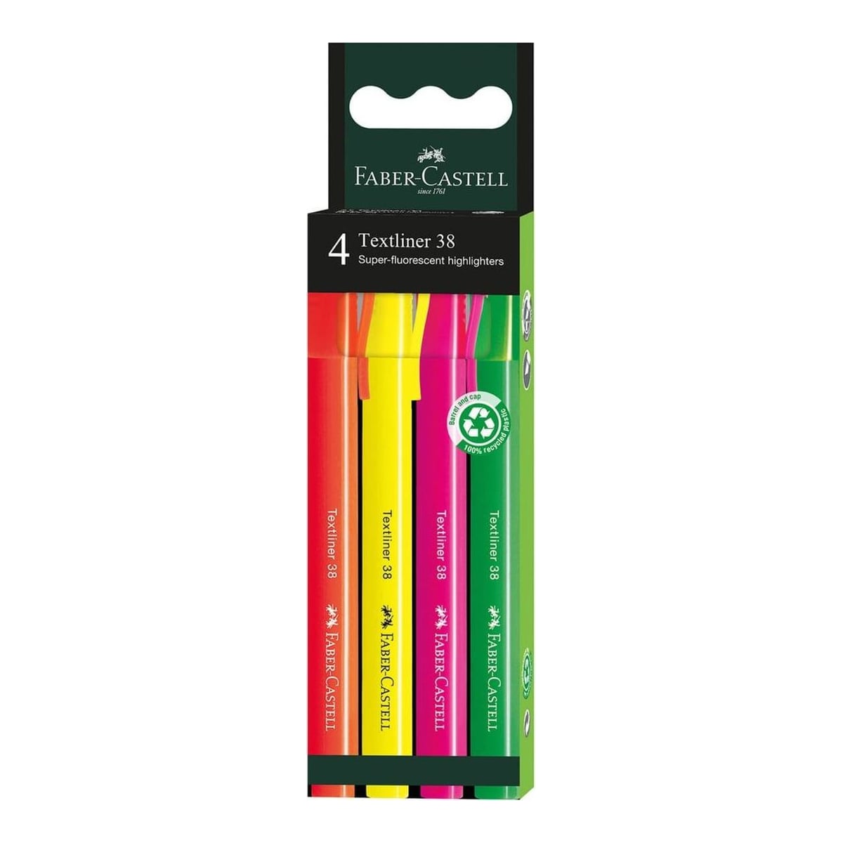 Set 4 Bucati Textmarker 38 Cutie Carton Faber-castell