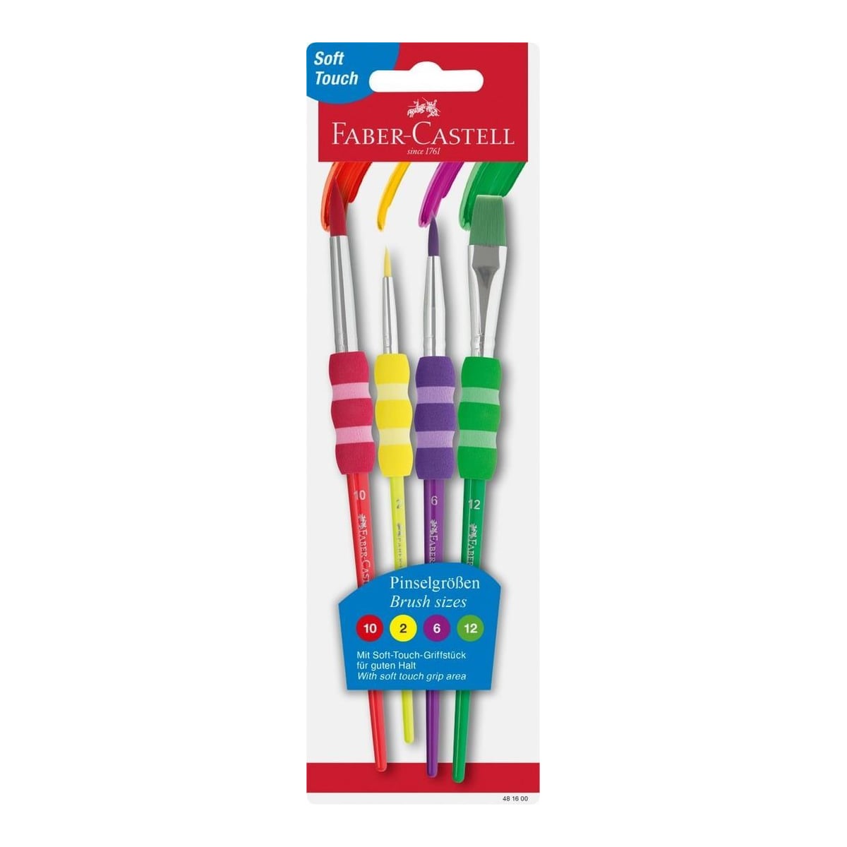 Set 4 Pensule Soft Touch Faber-castell
