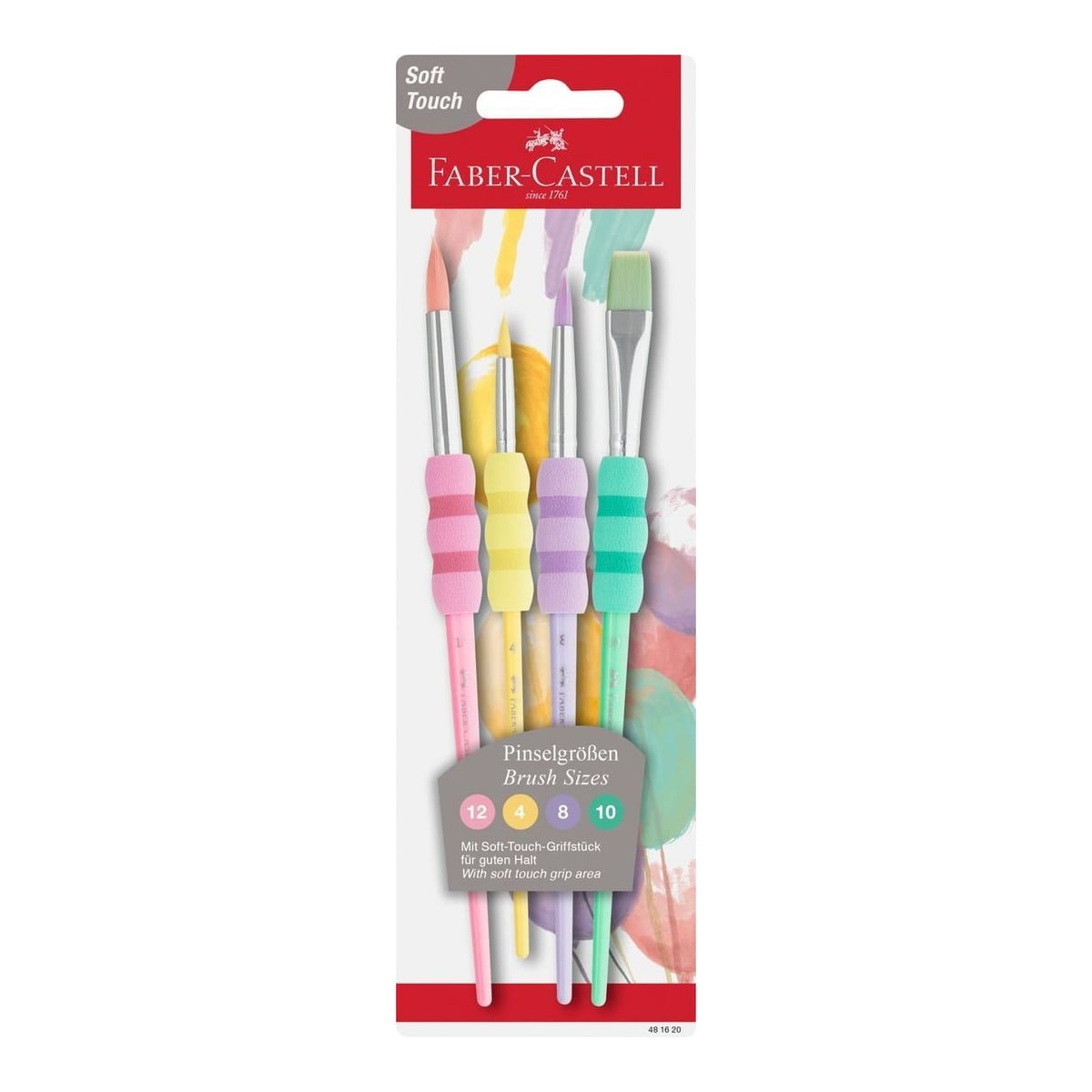Set 4 Pensule Soft Touch Pastel Faber-castell