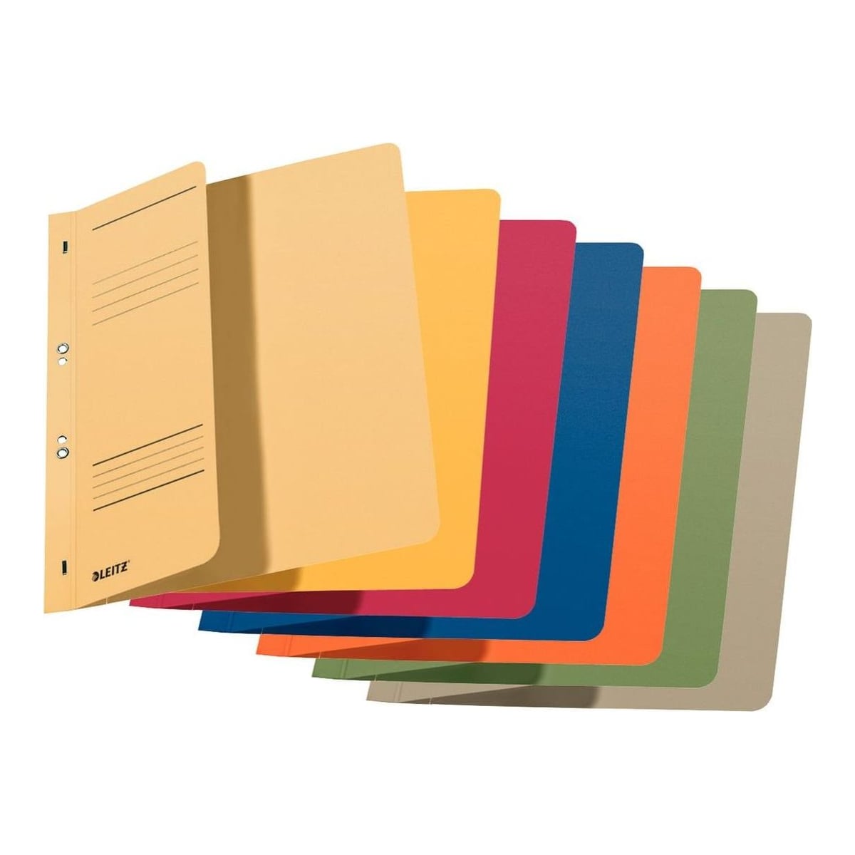 Set 5 Bucati Dosar Carton Incopciat 1/2 Diverse Culori Leitz