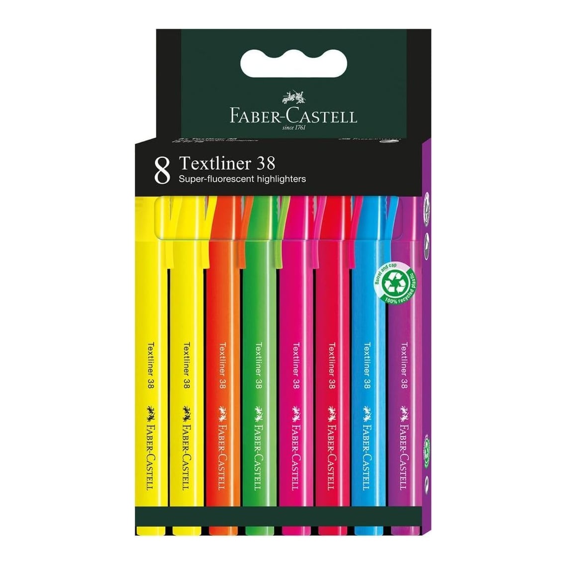 Set 8 Bucati Textmarker 38 Cutie Carton Faber-castell