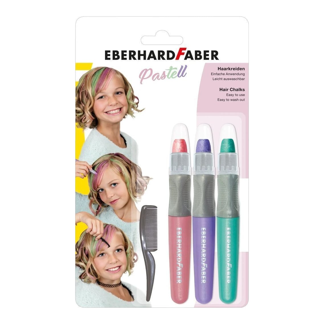 Set Colorare Par Creioane Pastel + Pieptan Eberhard Faber