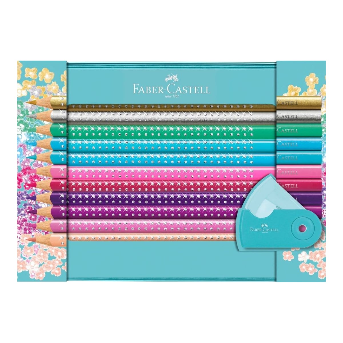 Faber-Castell Set Cadou 20 Creioane Colorate Sparkle + Asc. Sleeve Faber-caste