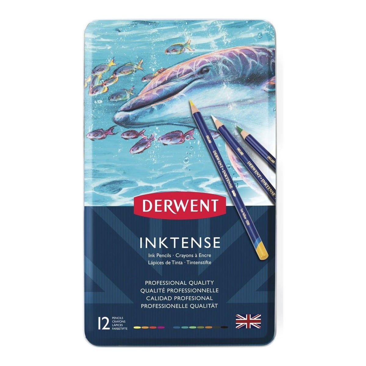 Set Creioane 12 Culori Inktense Derwent