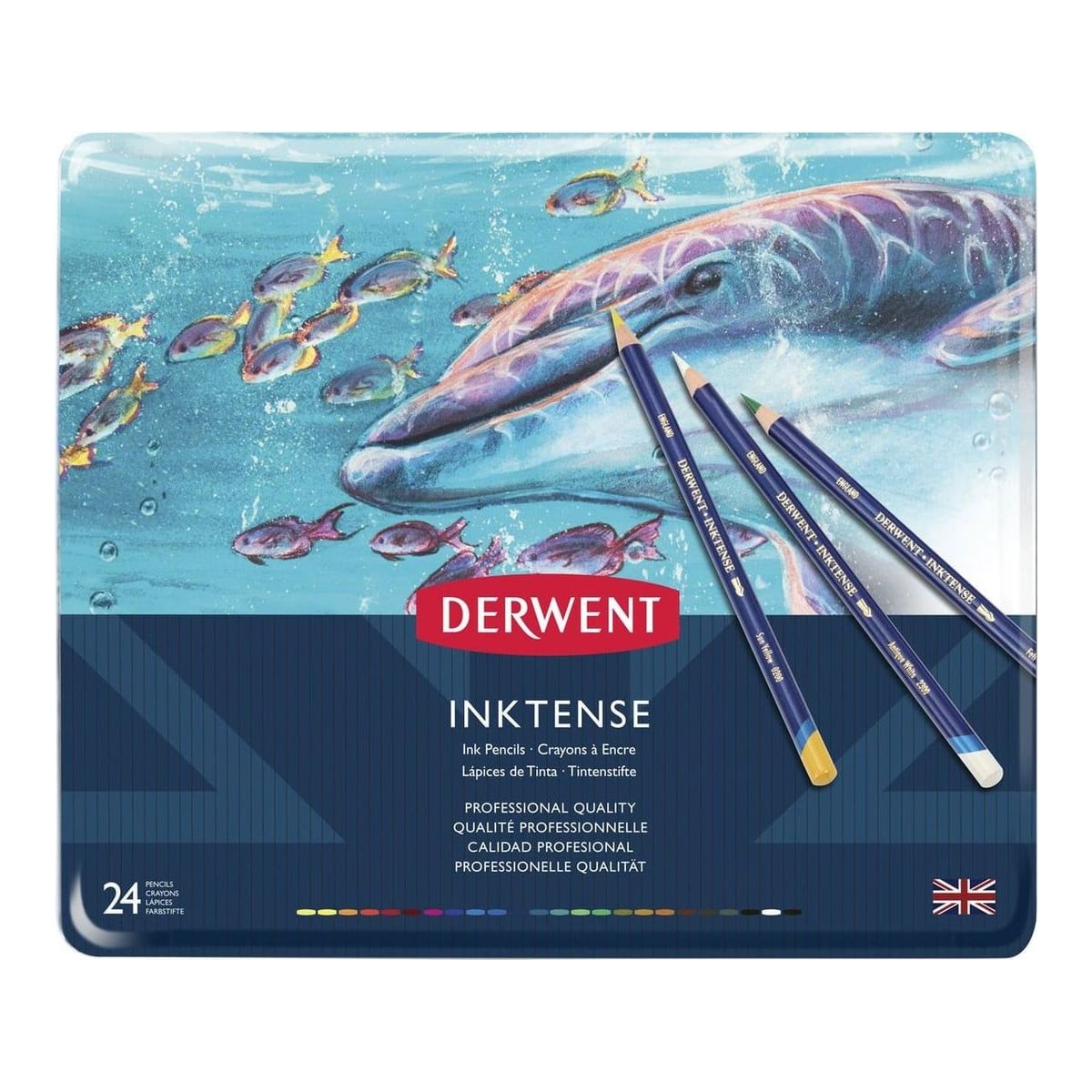 Set Creioane 24 Culori Inktense Derwent