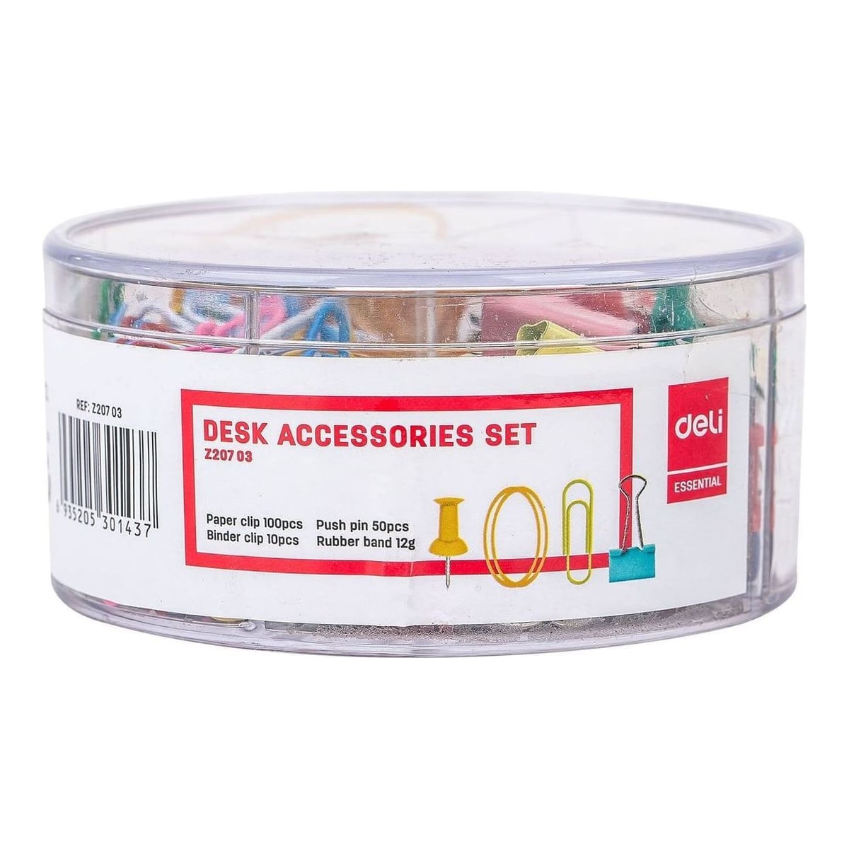Set Accesorii Birou (agrafe, Elastice, Clipsuri, Ace) Deli