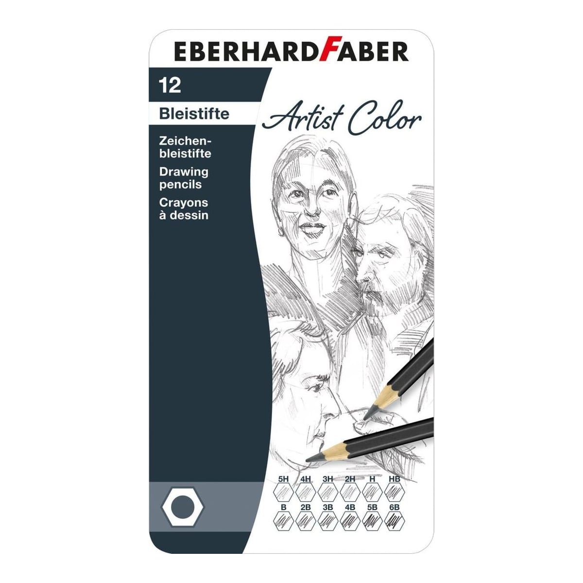 Set Arta 12 Buc Creion Grafit Eberhard Faber