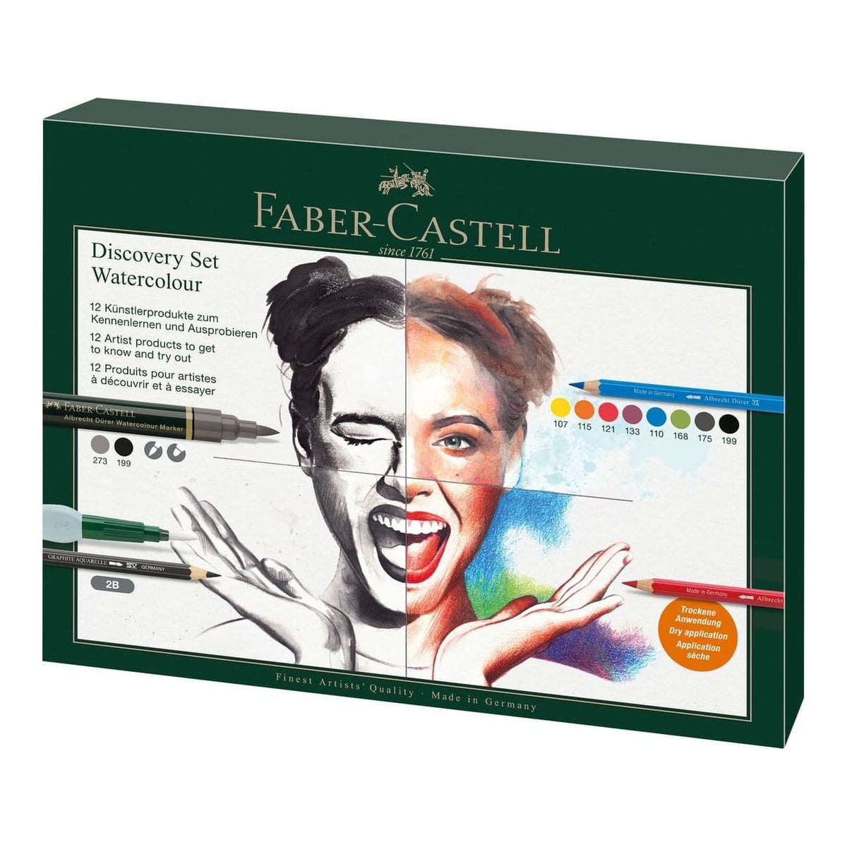 Set Arta Discovery Desen Umed 12 Piese Faber-castell