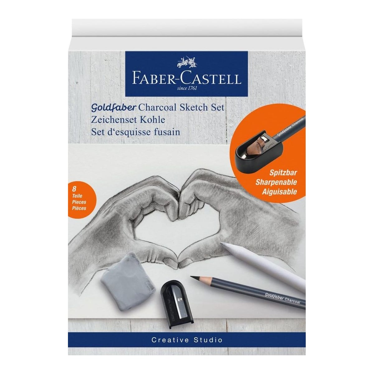 Set Desen Carbune 8 Buc Faber-castell
