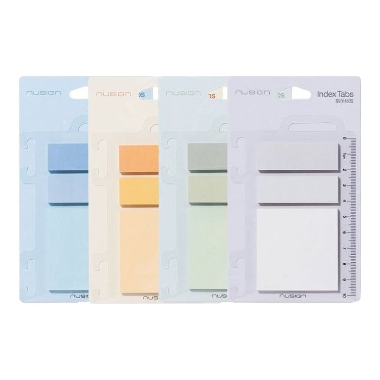 Set Notes Adeziv 52*52MM 30F+2*INDEX 17*52MM Pastel Nusign Deli