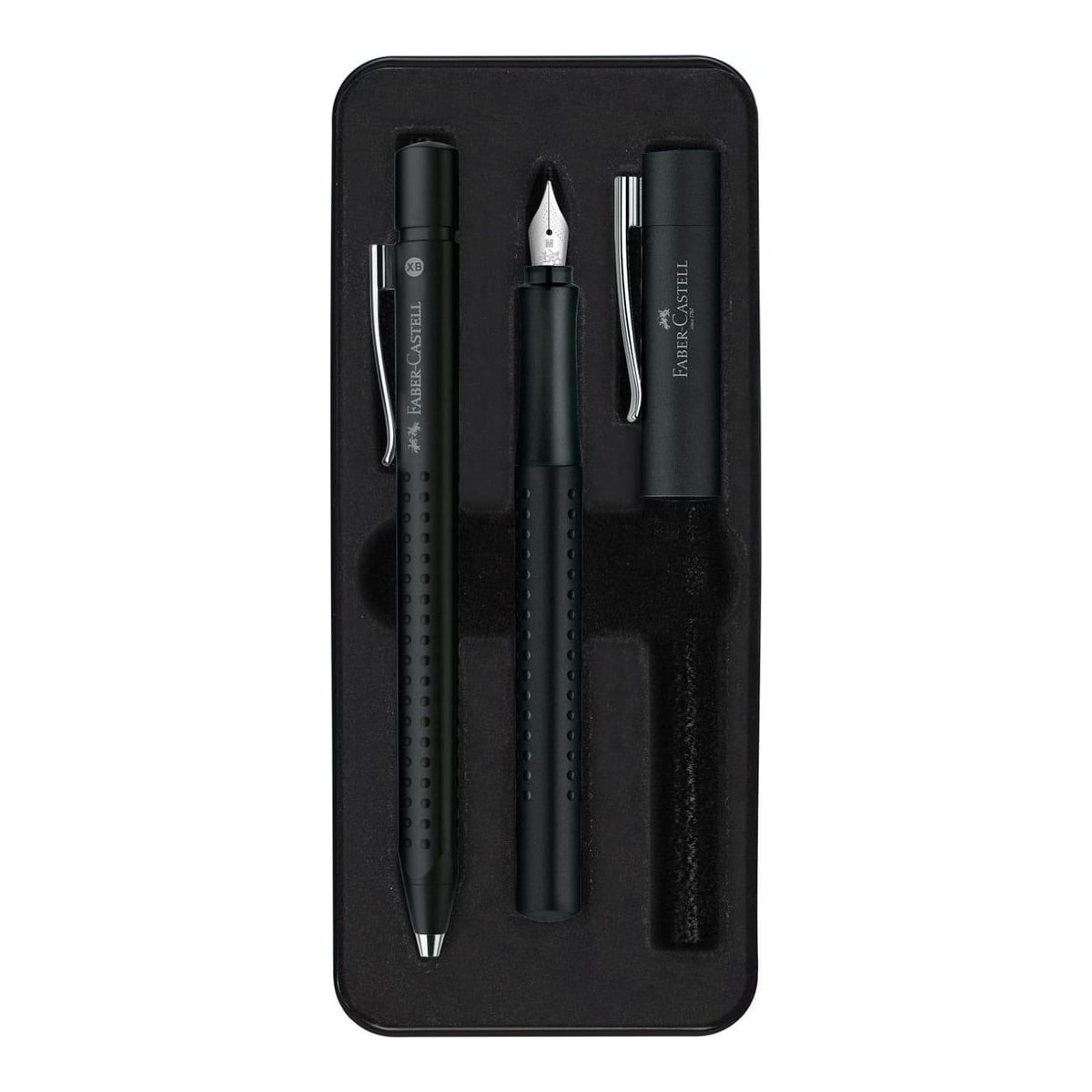 Set Stilou + Pix Grip 2011 Negru Faber-castell