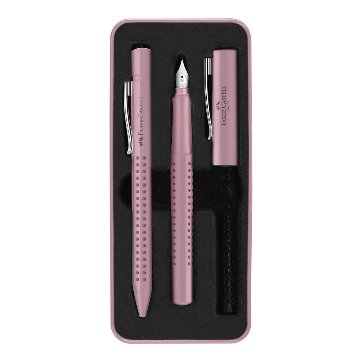 Set Stilou M + Pix Grip 2010 Rose Faber-castell