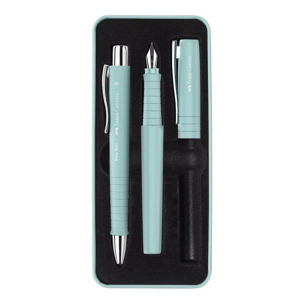 Set Stilou B + Pix Xb Poly Bleu Caraibe Faber-castell