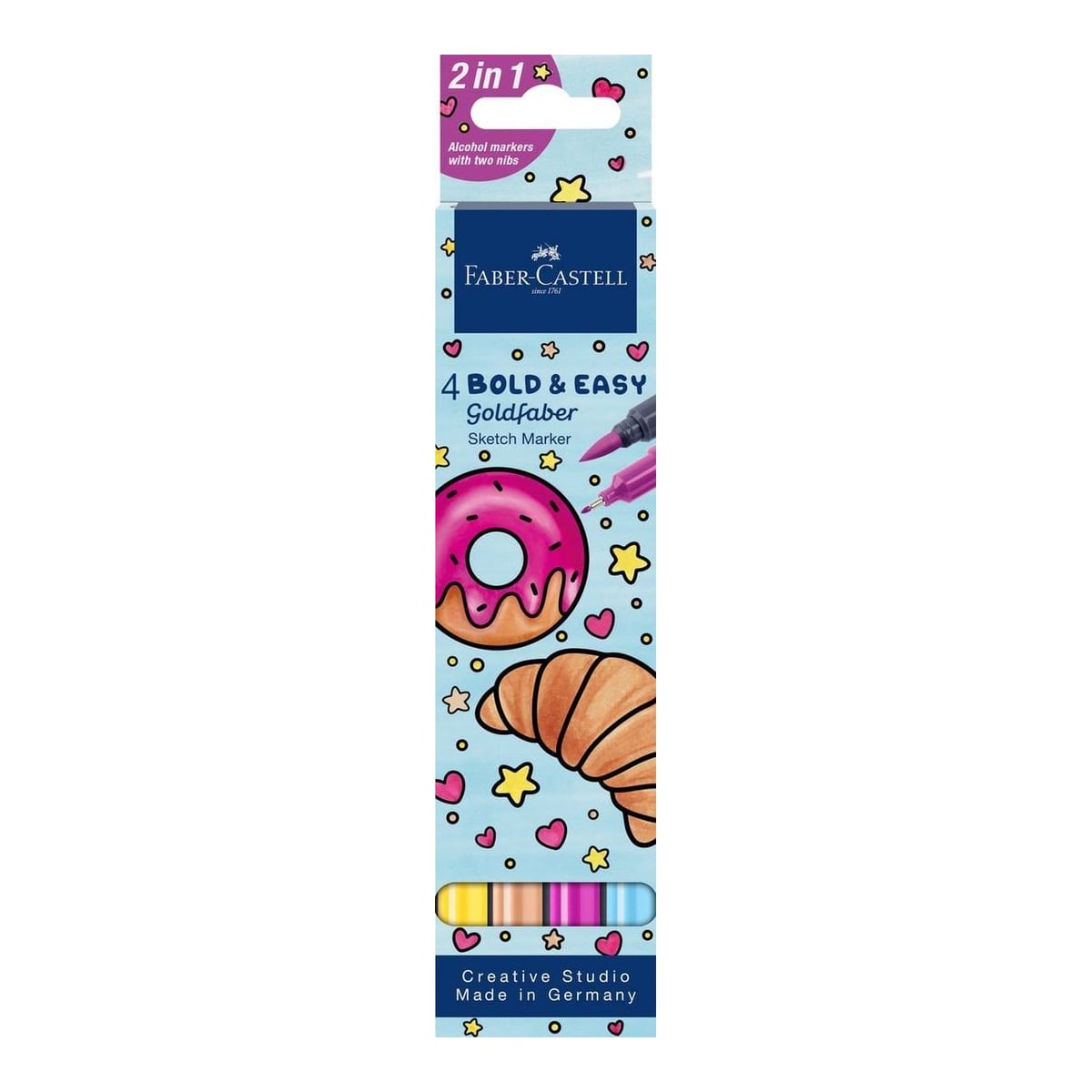 Sketch Marker 2 Capete Set 4 Bold And Easy II Goldfaber Faber-castell