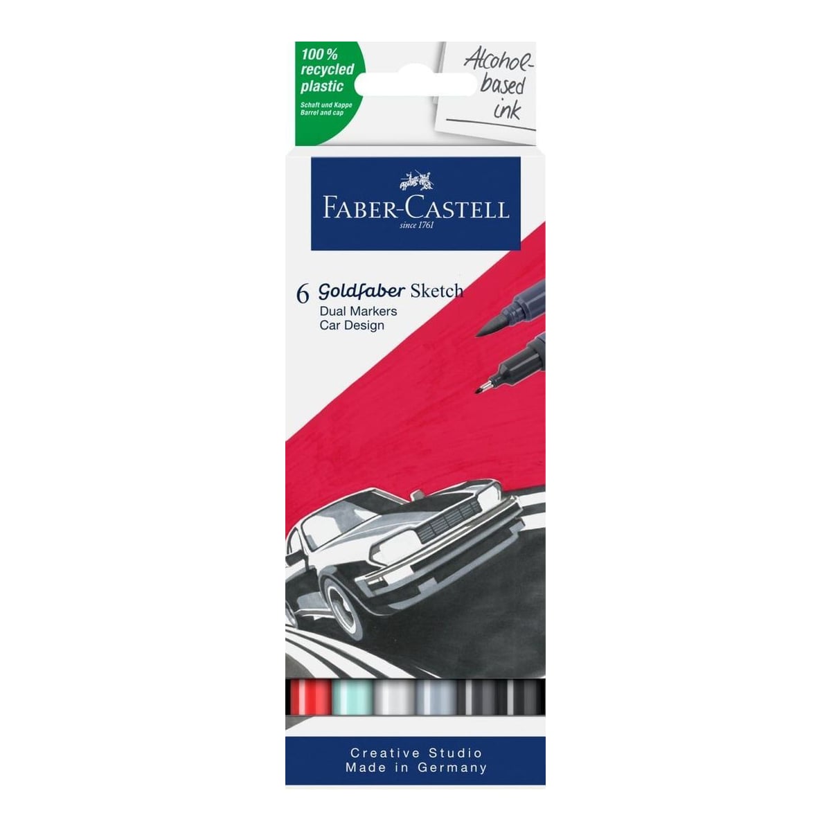 Sketch Marker 2 Capete Set 6 Car Design Goldfaber Faber-castell
