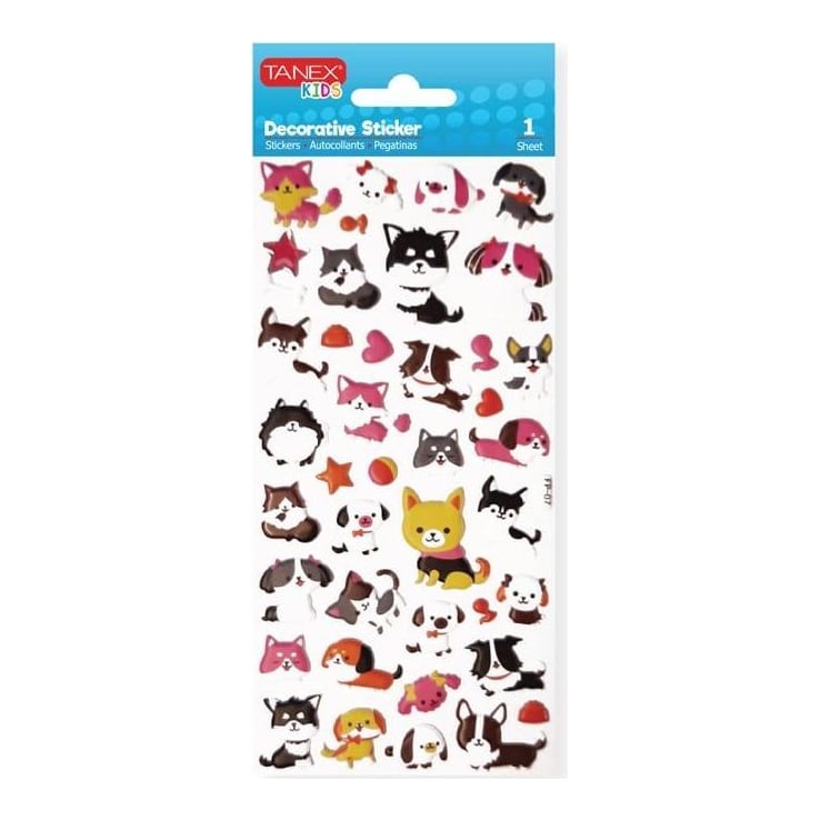 Sticker Puffy Pets TNX-25113 Tanex