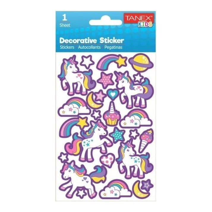 Sticker Puffy Unicorni TNX-25005 Tanex