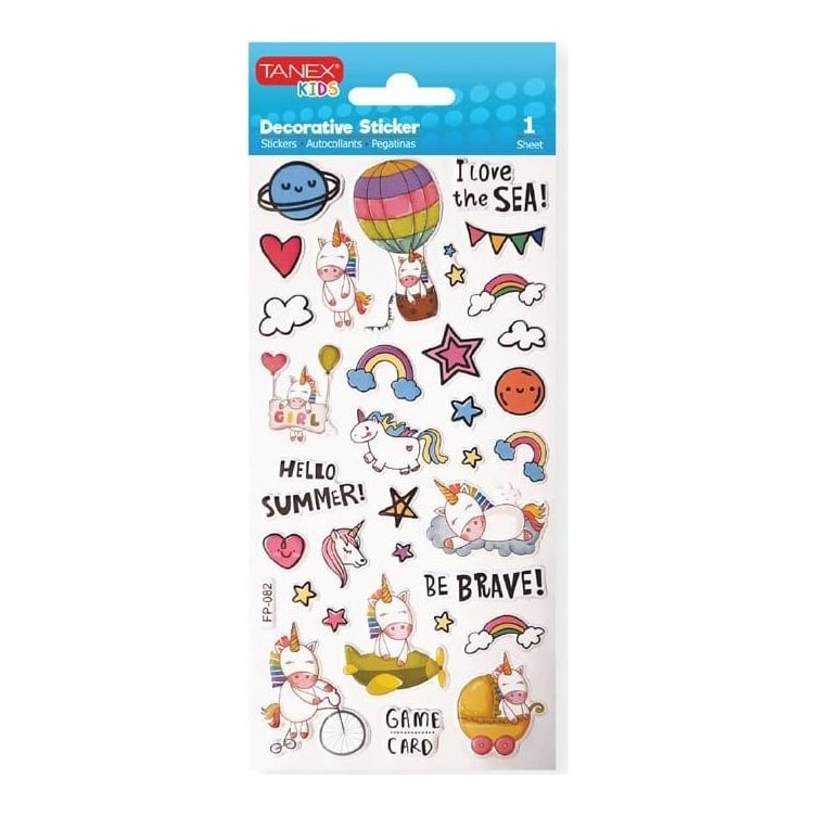 Sticker Puffy Unicorns 2 TNX-25123 Tanex