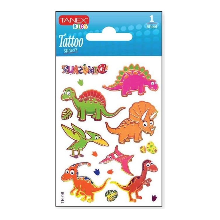 Sticker Tattoo Dino TNX-26428 Tanex