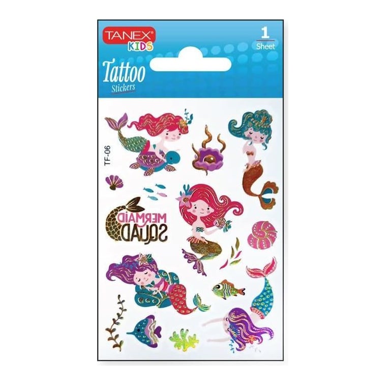 Sticker Tattoo Mermaids TNX-26436 Tanex