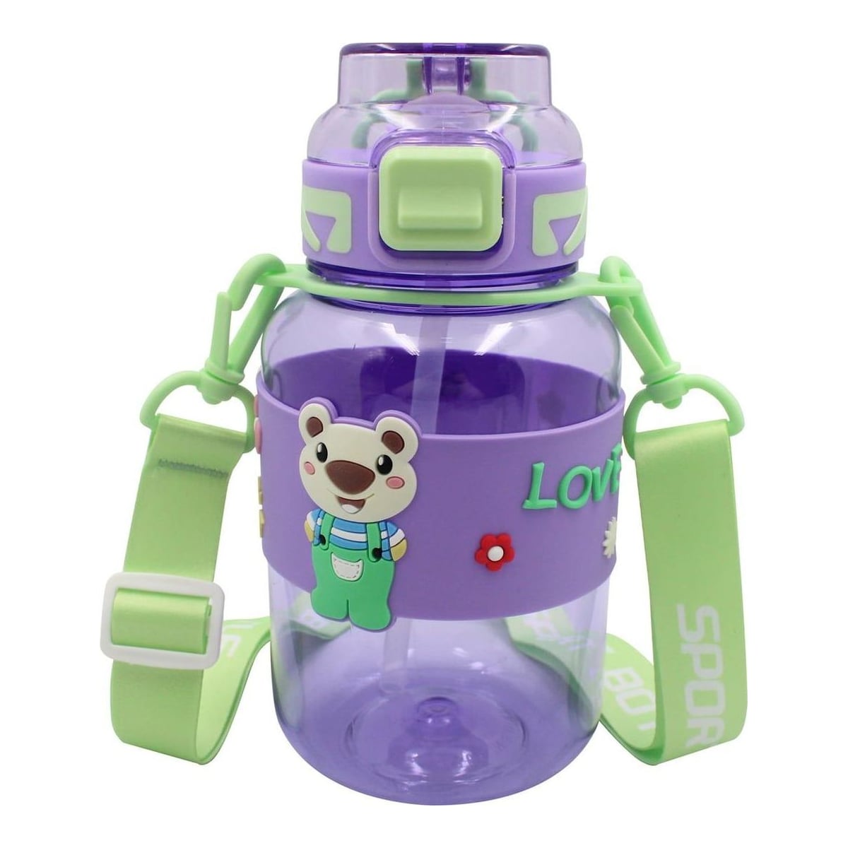 Sticla Apa Petg 800ML Cu Deschidere Automata Si Maner Transport T-0118 Noki