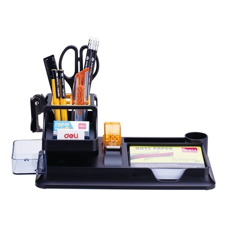 Suport Birou Echipat 16 Piese 7 Compartimente - Model 2 Deli