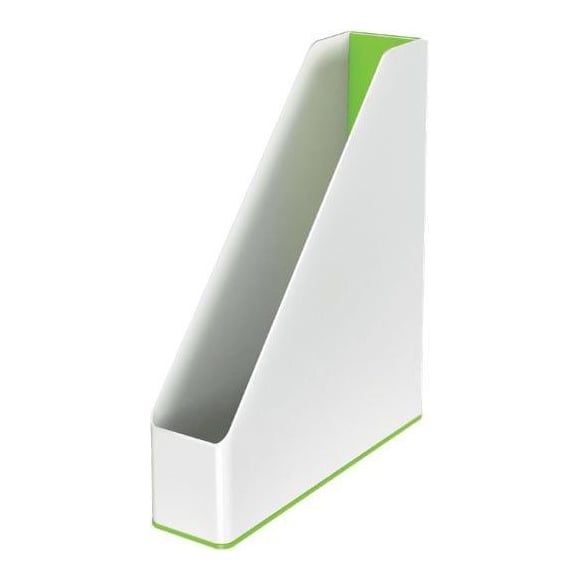 Suport Documente Plastic Verde Metalizat/Alb Wow Leitz