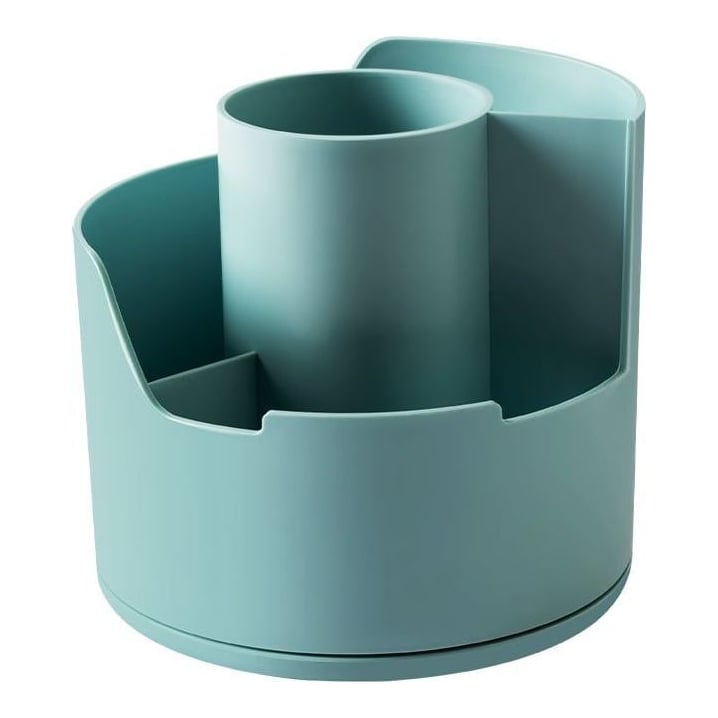 Suport Rotativ Instrumente De Scris 4 Compartimente Bleu Longreen Plastic Reciclat Deli