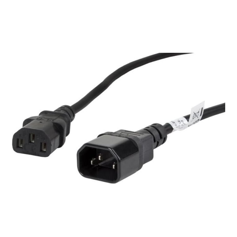 LANBERG Cablu IEC 320 C13 C14 1,8 m VDE negru