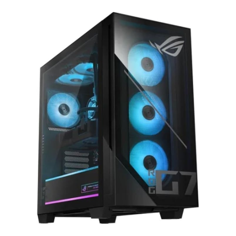 Desktop Gaming ASUS G700TF cu procesor Intel Core Ultra 7 265KF pana la 5.5 GHz, 32 GB DDR5, 1TB SSD, RTX 5070, Fara OS, Negru, 3 ani Garantie