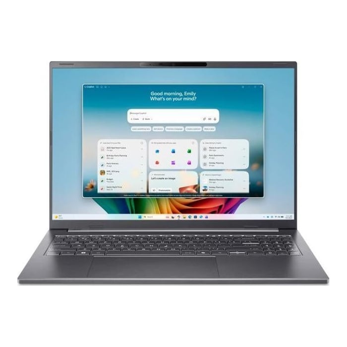 Laptop Consumer Acer Aspire 16 AI, cu procesor Intel Core Ultra 5 325, 16'' IPS, 16 GB LPDDR5x, 512 GB, Intel Graphics, Windows 11 Home, 2 ani Garantie