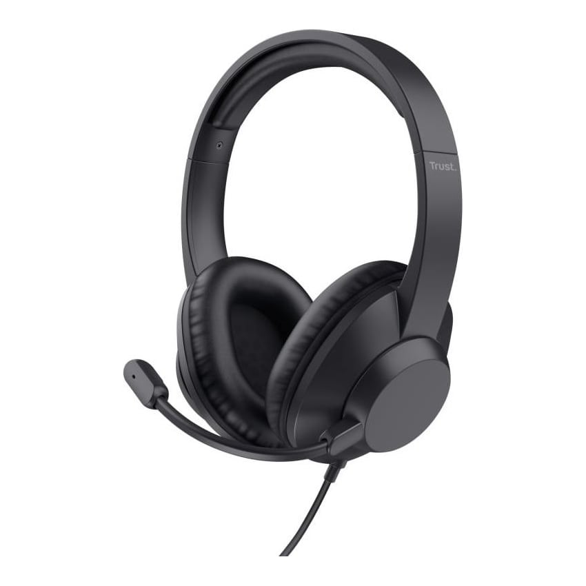 Casti cu fir Trust Ayda Max 3.5mm, negru