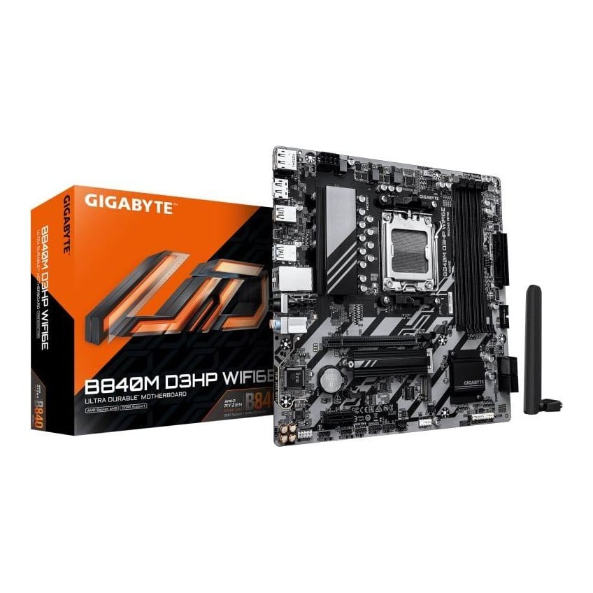 Placa de baza Gigabyte B840M D3HP WIFI6E, Socket AM5, DDR5, Micro-ATX