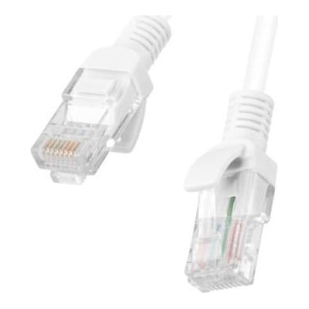 Patchcord CAT.6 Utp 1M White Fluke Passed Lanberg